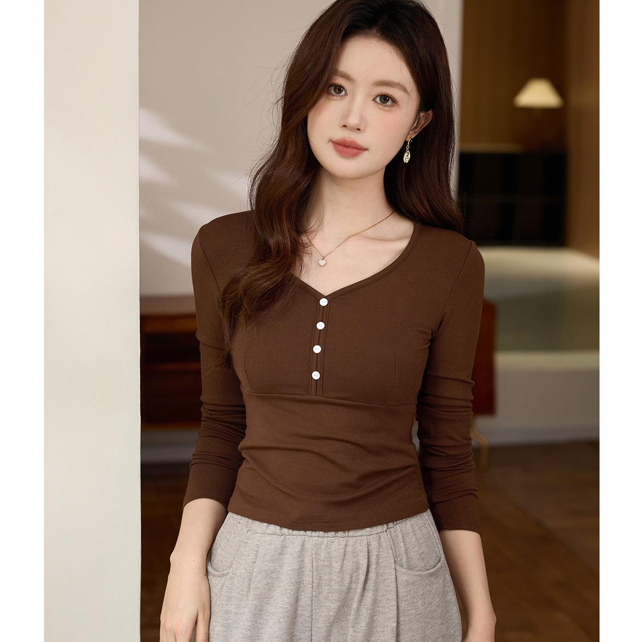 

Футболка с рисунком «стиль жизни», женская, с длинным рукавом, осенняя, новая, с пряжкой из ракушки, Pure Desire 2XL