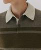 BLANKROOM Block Stripe Knit_Olive
