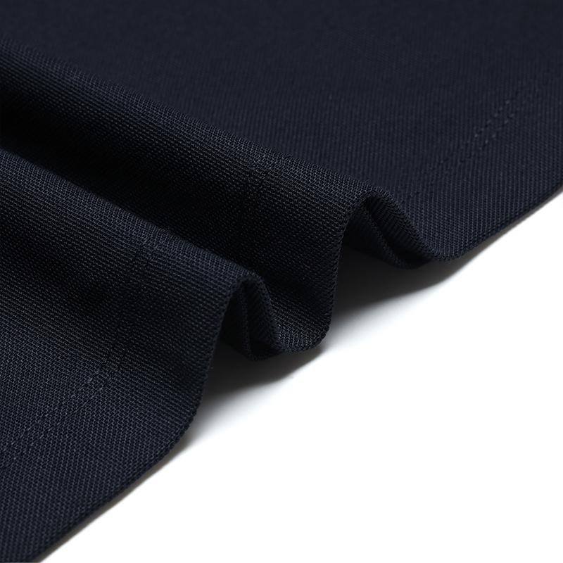 FILA Solid Color Simple Business Commuting Versatile Short Sleeve Polo Men polo Legendary-Blue F51M431103BNV