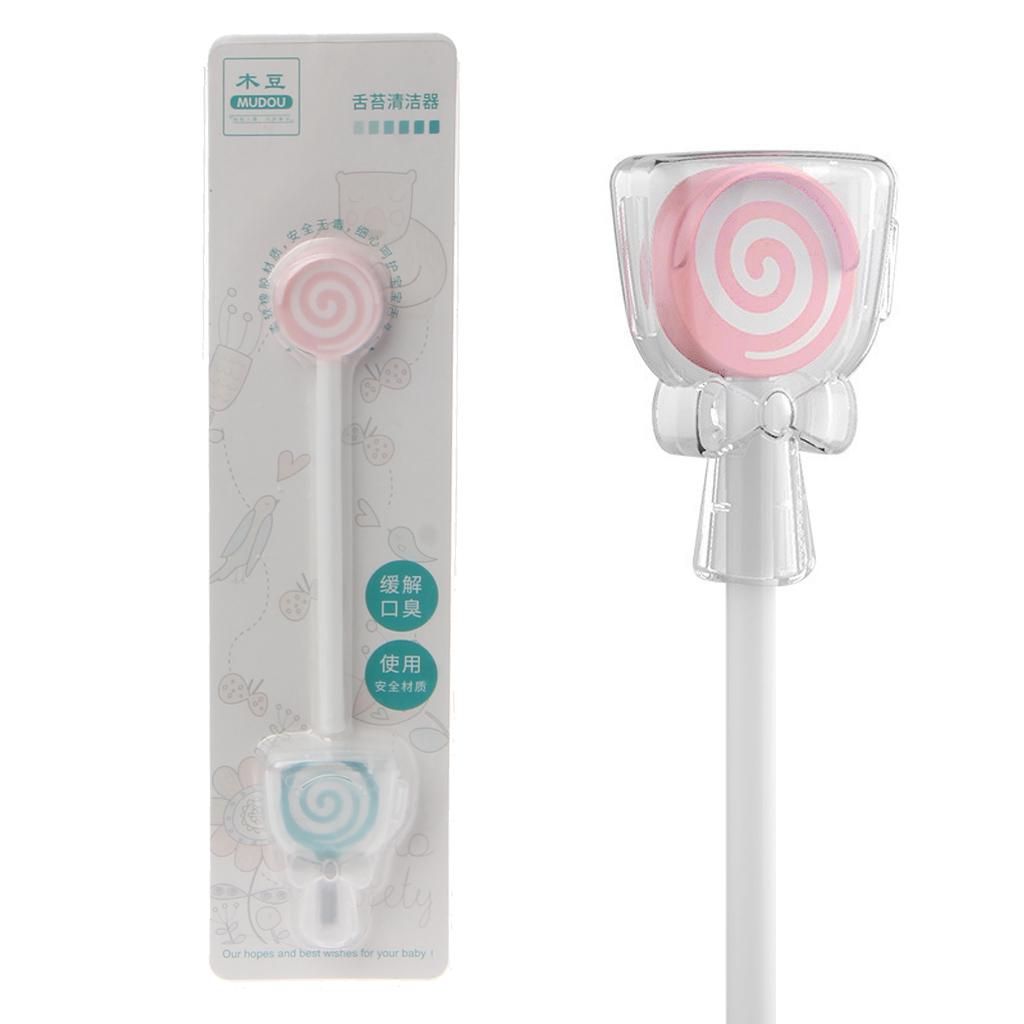 Lollipop Baby Tongue Cleaning Brush Child Tongue Scraper Cleaner Baby Care Christmas Baby Kids Gift