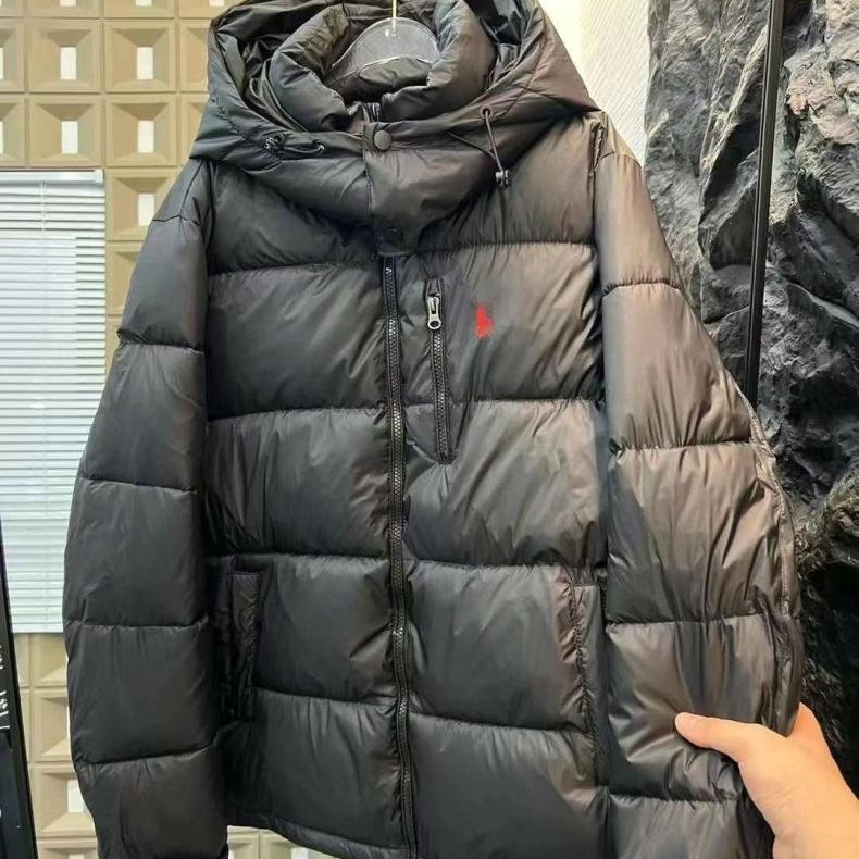 Ralph Little Red Horse Herren Winddichte Wasserdichte Gefütterte Jacke mit Pferde-Logo, Auf Lager.