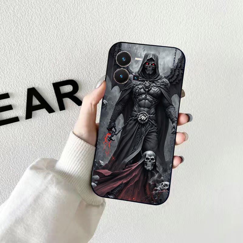 

Grim Reaper Skull Skeleton Phone Case For VIVO Y53S Y33S Y01 Y22S Y31 Y21 Y70 Y21S Y72 V21 V2023 V21E V20 SE iQOO Z8x X100 Pro VIVO Y22S