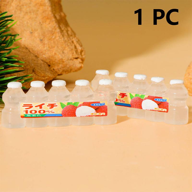 1ks pryskyřičné DIY příslušenství miniaturní domeček pro panenky šťáva nápoj láhev model mini hrací kuchyňka pro panenky jídlo hračka