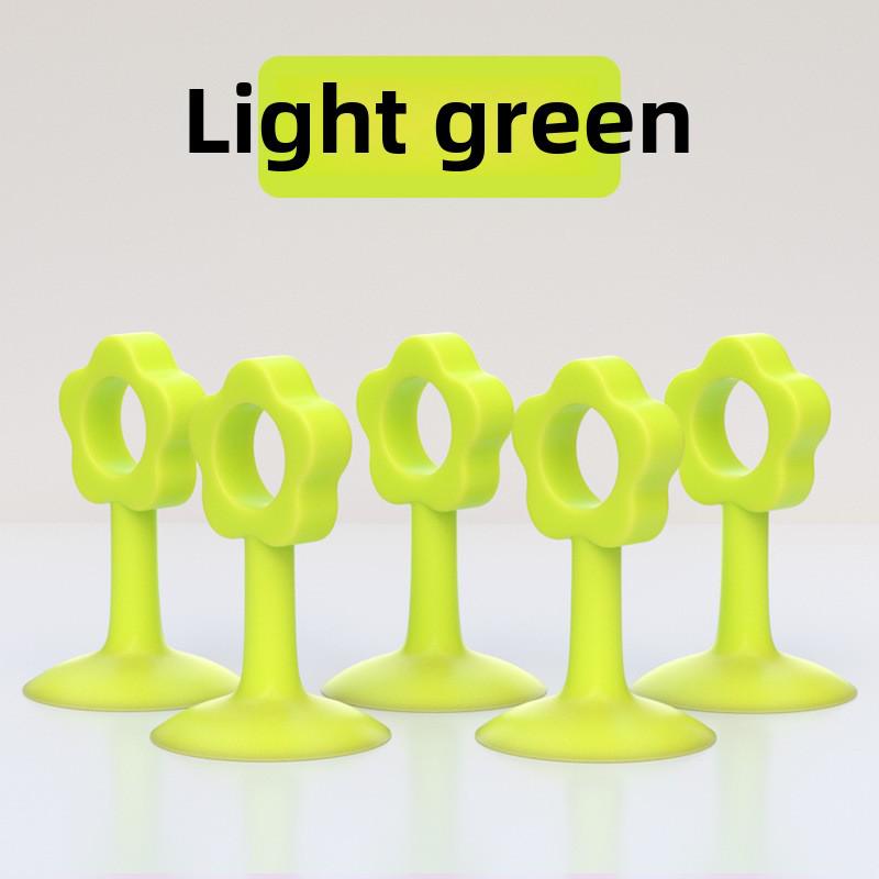 Silicone Door Stopper with Handle, Punch-Free Install, Anti-Collision, Silent Buffer, Protective Door Closer Cover