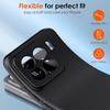 Luxury Matte Silicone Soft Case For Xiaomi Mi 15 14 14T 13 13T 12 12X 12S 12T Lite Pro Ultra Solid Black Frosted Cover Tpu Shell