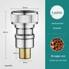 All-Copper Universal Washing Machine Faucet Adapter with Inlet Hose and 46-Point Stop Valve
