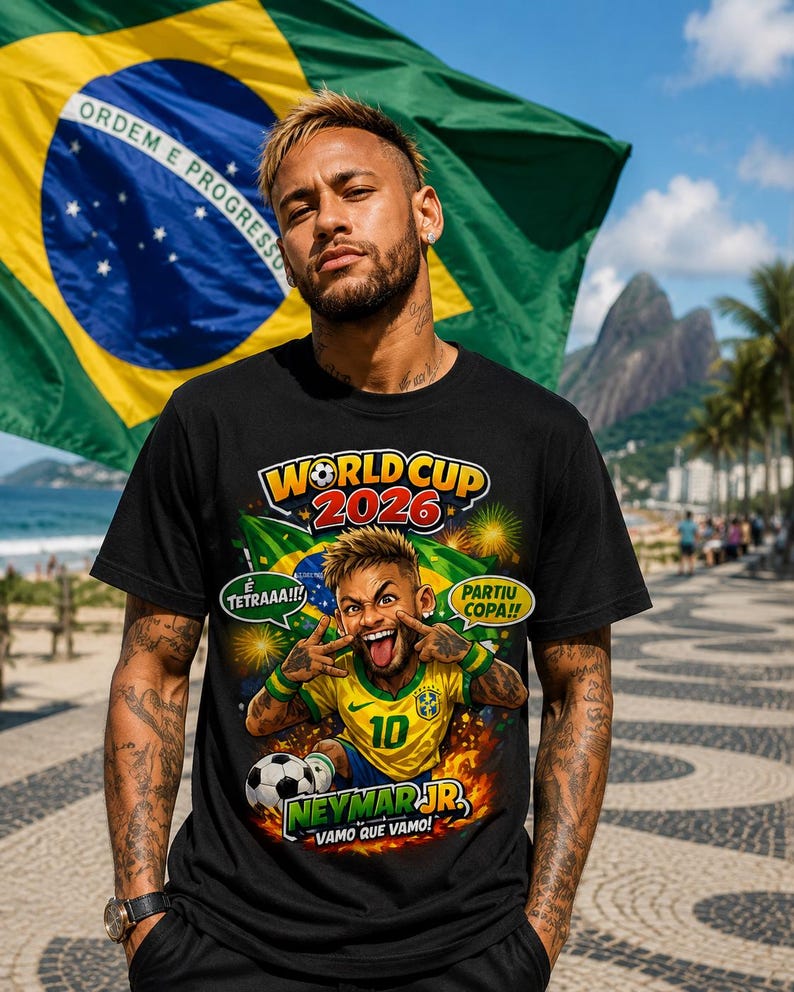 Brazil World Cup 2026 Football / Soccer Fan T-Shirt XL