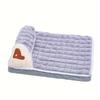 Comfortable Thickened Dog Cat Bed Pad Anti Slip Pet Bed Mat Pet Bed Mat with Thickened Pillow Machine Washable Dog Mat Bed
