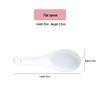 White Ceramic Long-Handle Ladle - Scratch-Resistant, Large Soup Spoon for Commercial and Household Use