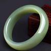 Hetian Jade Bangle Natural Nephrite Jade Bracelet for Women Gift for Her Lucky Protection Jewelry