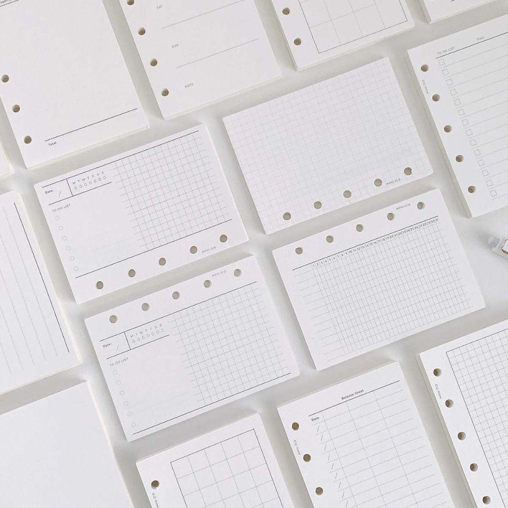 5-loch Inneren Refill Binder Papier Seiten Linie Grid Refill Spirale Bindemittel Notebook Papier Student