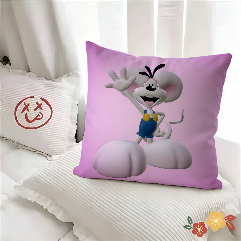pc Classic Cartoon Character Diddl Pillow Case Fashion Square Pillowcase Bedroom Sofa Room Ins Decoration Leisure