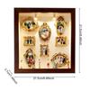 Custom Picture Frame Diy Mini Museum Silhouette Box Kit with Light Custom Memory Display Frame Gold Miniature for Anniversary