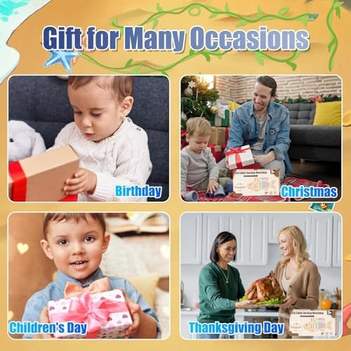 Felly Montessori Toys for Toddlers 2+ Years, Wooden Color Shape Sorting Stacking Game, Educational Learning Toys for 2 3 4 Year Old Boys Girls Kids