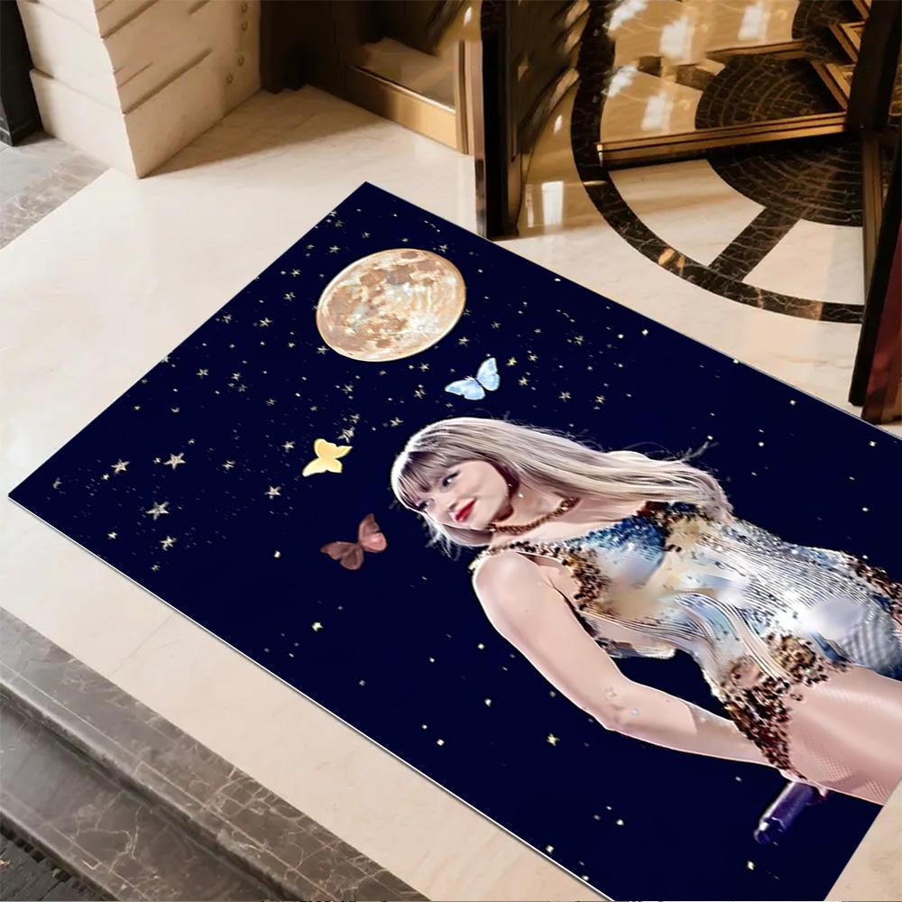 Taylor Swift Celebration Area Rug Suitable for Playrooms Dormitory Entryway Bedrooms Antislip Carpet Anime Office Decor Spiritual Gift
