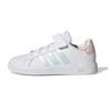 Neo Grand Court 2.0 El K Comfortable Casual Durable Low-Top Skate Shoes Kids Sneakers White Green Pink GW6522