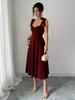 Europe, America and the United States in the summer of 2026 new elegant women's clothing solid color fashionable elegant strap dress women