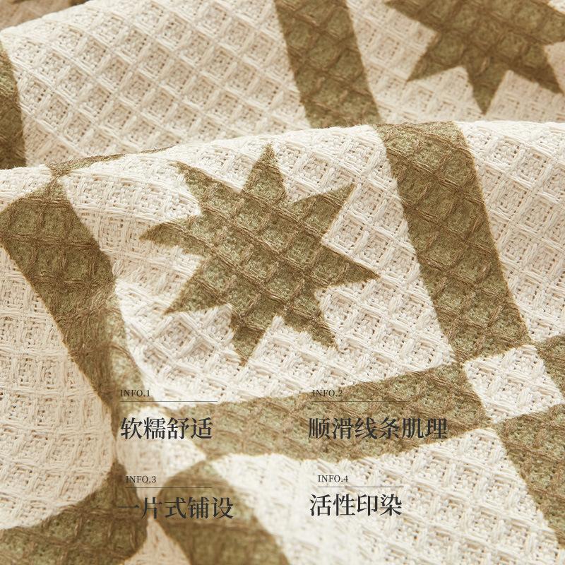 Waffle Sofa Cover Blanket Jacquard Non-slip Sofa Towel for Living Room Furniture Decor Tapestry Couch Cover Universal Sofa Towel