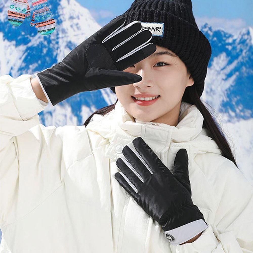Non-slip Riding Gloves Winter Warm Ski Gloves Durable Snow Gloves Hiking