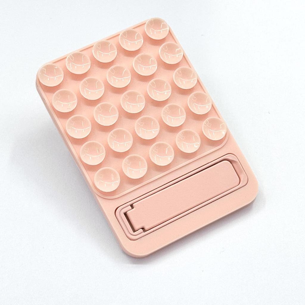 Trendy Silicone Suction Cup Phone Holder - Dopamine Color