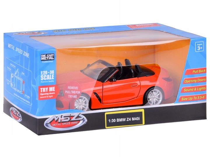 Model Kolekcjonerski Auto Metalowe Bmw Z4 M40I Cabrio Światła Za5049