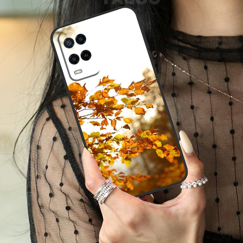 Autumn Leaves Case For Oppo A5 Pro A15 A17 A57 A77 A18 A38 A58 A78 A98 A94 A74 A54 A40 A60 A80 A96 A76 A16
