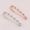 Large Decorative Metal Safety Pin Brooch for Sweaters and Scarves