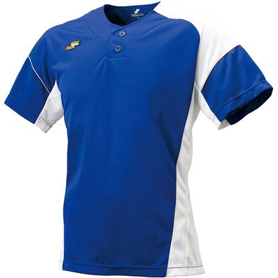SSK Men's Baseball T-Shirt, Size BT2290, D Blue X White (6310), Size O (equivalent To Japanese Size 2L)