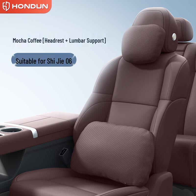 Shijie 06 Car Headrest & Lumbar Support Pillow Set