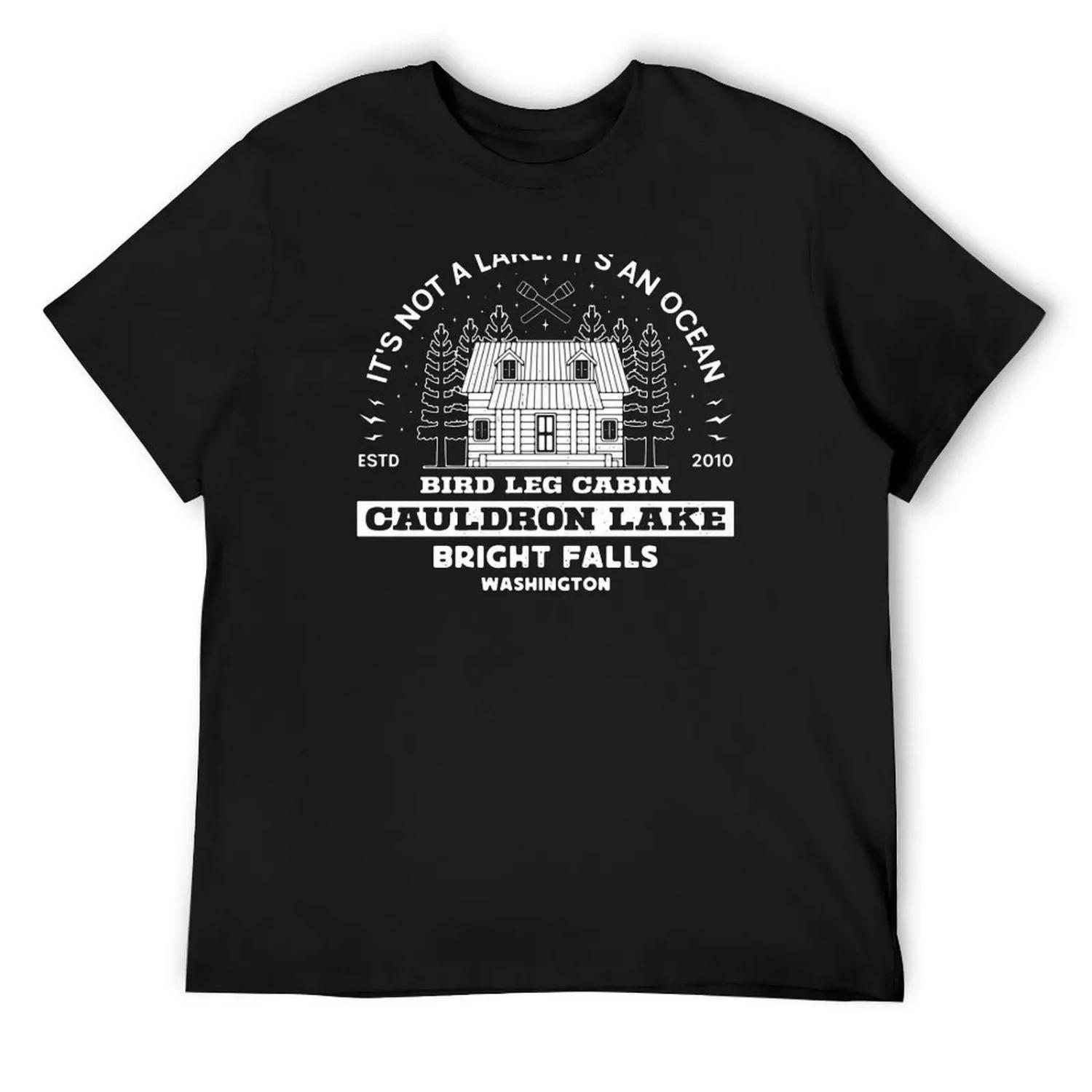 

Cauldron Lake Cabin Emblem T-Shirt plus size clothes sweat graphic t shirts anime tshirt cotton t shirt men XXXXXL чорний