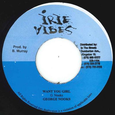 7inch Record GEORGE NOOKS - Want You Girl NONE Irie Vibes 2003 Jamaica Reggae, Ska & Dub Used
