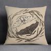 Forest Animal Series Decorative Pattern Pillowcase Living Room Sofa Bedroom Home Decoration Pillowcase Car Decoration Cushion