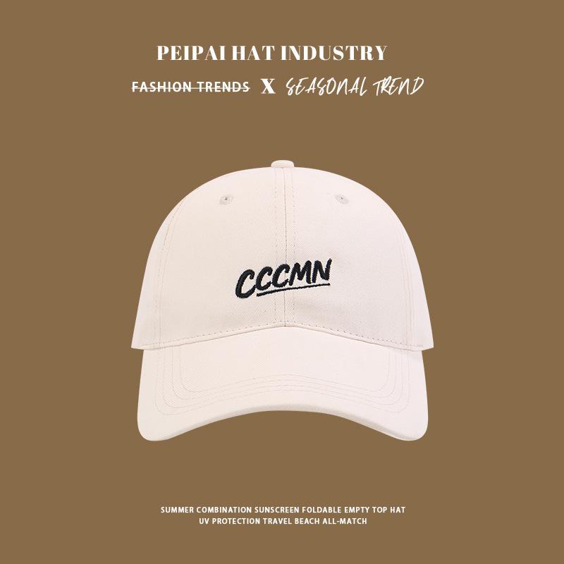 

Spring and summer wide brim show face small visor outdoor travel student versatile sunscreen cap men M（56-58cm）