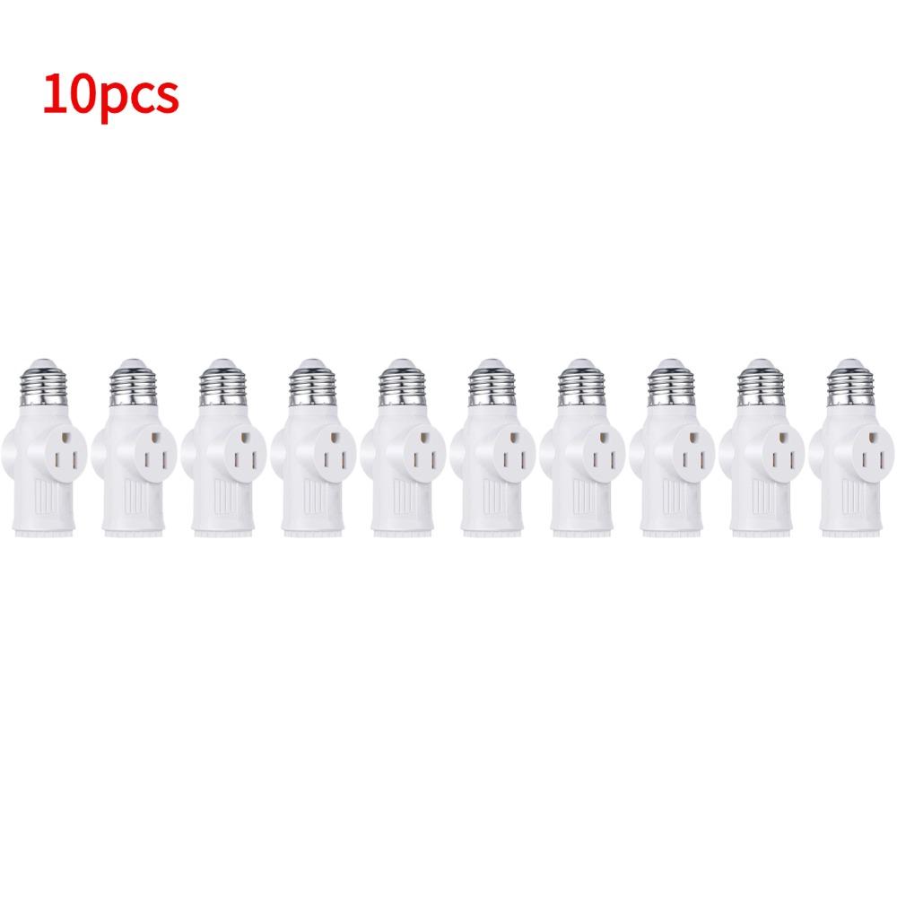L5-15R US to E27 E26 Light Bulb Socket With Pull Chain Switch AE26/E27 Lamp Base Prong Light Socket To Plug Adapter