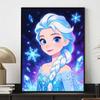 Disney Diamonds Full Elsa Snow Queen Art Painting Kit Diamond Painting Home DecorSparkling Snowflakes and Ice Crystals