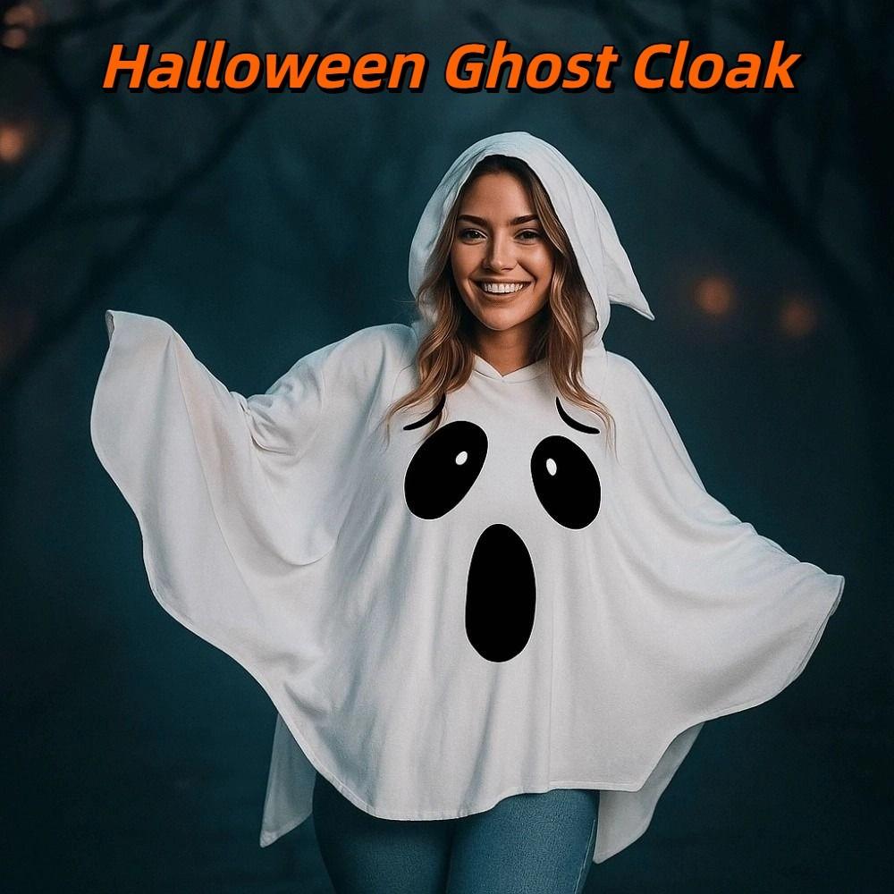 Fright Clothes Pumpkin Cloak Black Eye Ghost Cosplay Costume Halloween Cloak Cape  Carnival