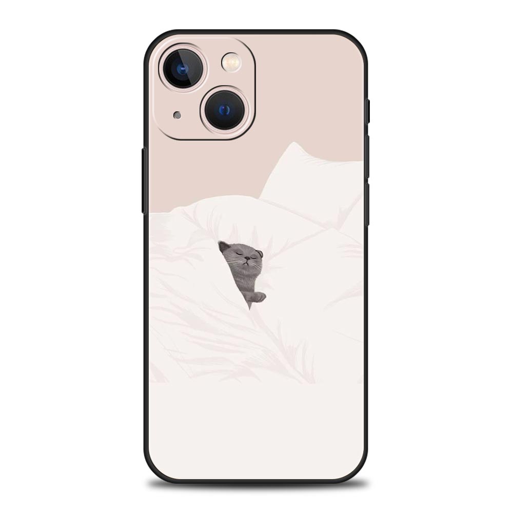 Dog Cat Couple Phone Case For iPhone 17 Air 16 Plus 13 15 14 12 11 Pro MAX 7 8 SE Soft TPU Shockproof Cover Funda