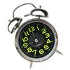 Silver Twin Bell Alarm Clock 4 Inch Dial Battery Operated Alarm Clock  For Office Decor