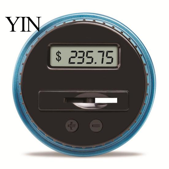Educational Money Box for Children Digital Coin Bank with Intelligent Counting, Safety Padlock ABS Transparent Counter LCD Display Savings Jar,