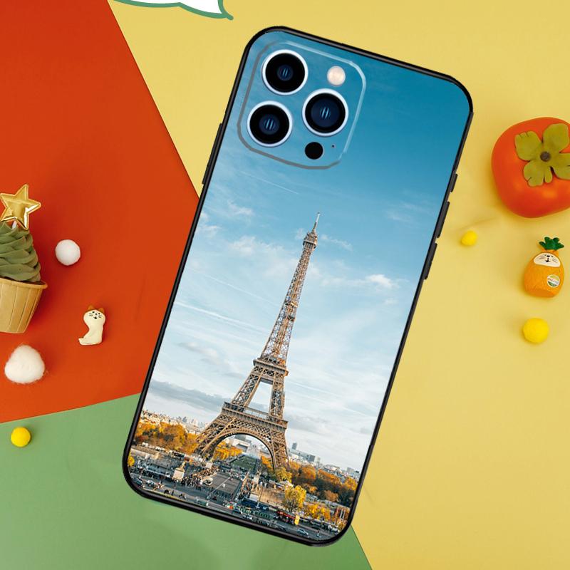 France Paris Eiffel Tower Cover For iPhone 13 12 Mini 11 14 15 16 Pro Max XS X XR 7 8 14 15 16 Plus Phone Case