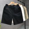Versatile Men's White Casual Straight Shorts - Summer Trendy Thin Design