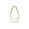 Charles & Keith Small CK Shiny Chunky Chain Versatile PU Handbag Women handbags Multi Pumpkin Cream CK2-20270927