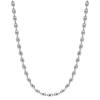 Collana a Catena con Filo di Perle di Riso Ovali Color Argento per Donna, Gioielli Choker con Perline in Acciaio Inossidabile all'Ingrosso
