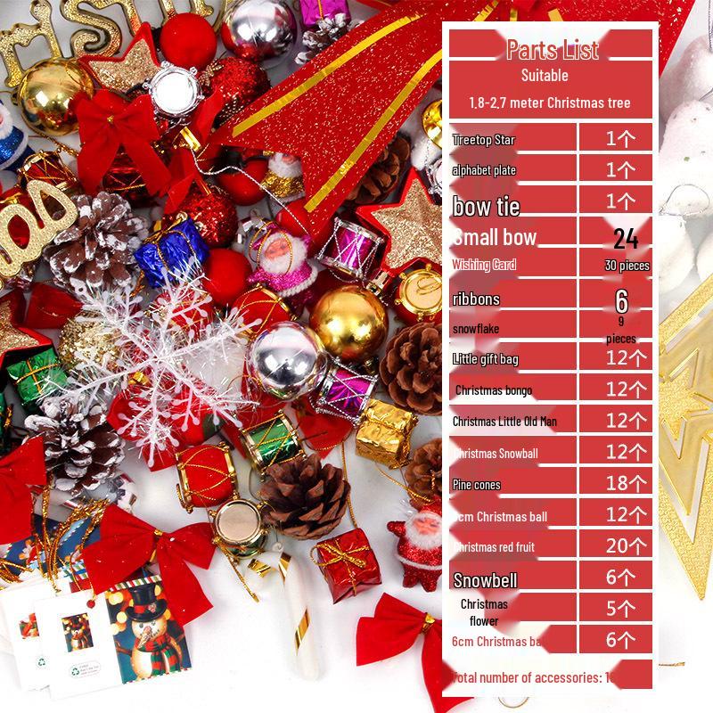 Christmas Tree Ornament Set: Decorations & Accessories Value Pack