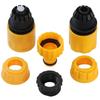 6 Stück/2 Sätze Schnellanschluss-Wasserhahnadapter Schnellkupplungsadapter Tropfband 3/4" 1/2" Stacheliger Bewässerungsschlauchverbinder Gartengeräte