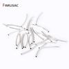 14/18k Gold Plated Brass Smooth Long Curve Tube Spacer Beads,20/30mm Tube Beads Connectors For DIY Jewelry Making Accessories