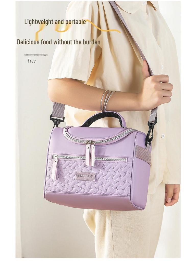 Stylish Insulated Lunch Bag for Office Workers, Bento or Breakfast Carry Bag