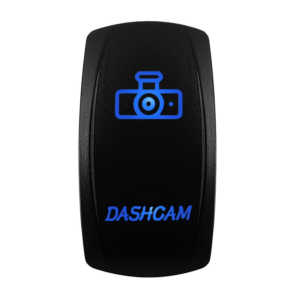 12V/24V Blue LED Rocker Switch Spot/Fog/Side Lights/Power/Inverter/Fan Toggle Waterproof On-Off | On-Off-On Switch Switches4