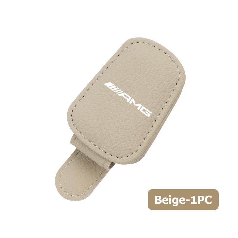 

GLC GLB Car Sunglass Holder Magnetic Leather Glasses Eyeglass Holder For Mercedes Benz AMG W204 W205 W203 W211 W201 W210 W108 W