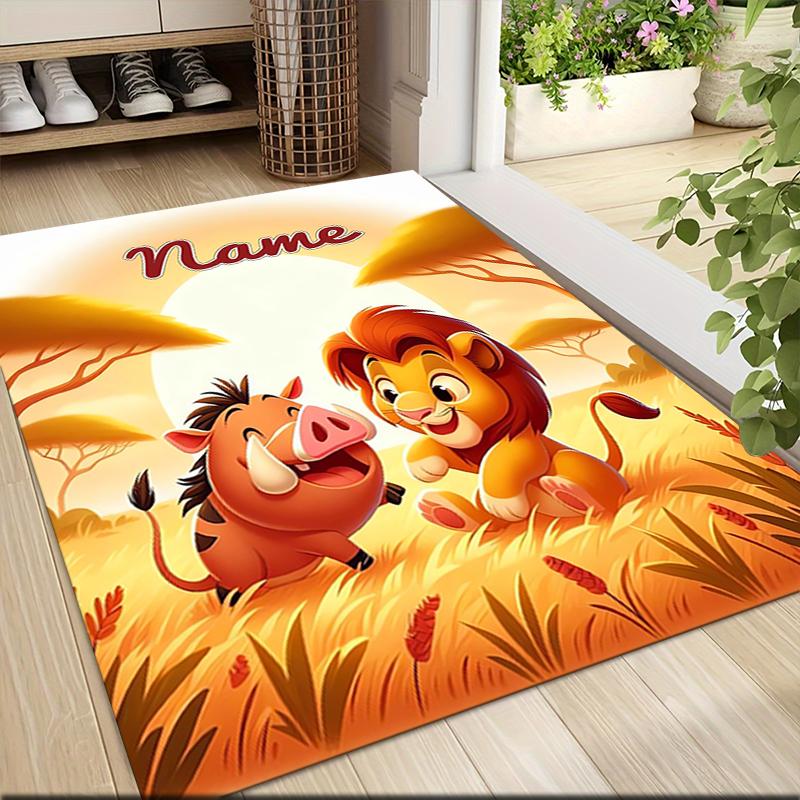 Custom Name Piglet's Night Garden Carpet Rug Customizable Soft Washable Anti-Slip Home Living Room Sofa Mats Personalized Rug. 0909395